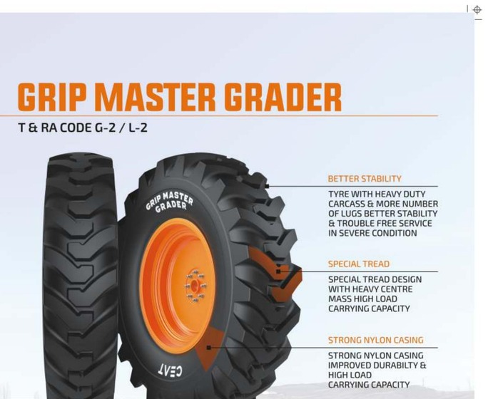 CEAT Grip Master Grader OTR tyre — 14.00-24