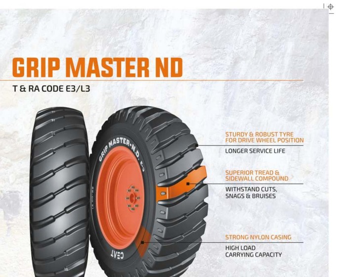 CEAT Grip Master ND OTR tyre — 14.00-24 (28PR)
