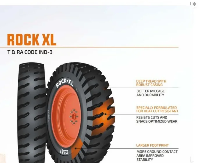 CEAT Rock XL (Industrial) tyre 16.00-25 (32PR)
